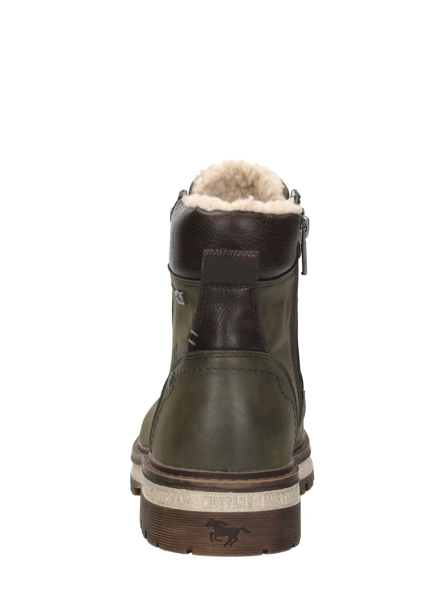 Mustang - Veterschoenen Hoog – khaki – foto 3 van 4