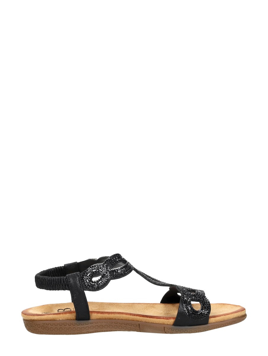 Sub55 - Sandalen Plat – zwart – foto 4 van 4