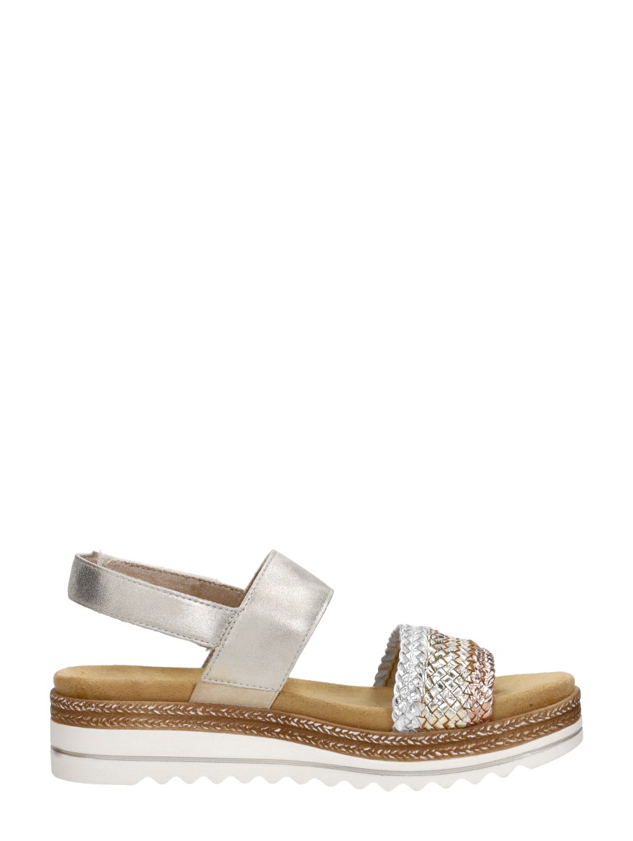 Remonte - Sandalen Plat – goudkleur – foto 4 van 4