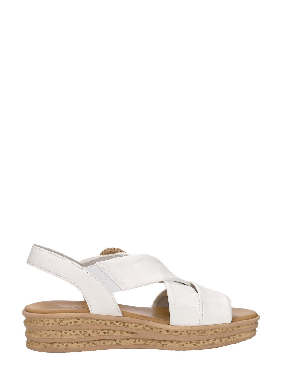 Gabor - Sandalen Plat – gebroken wit – foto 4 van 4