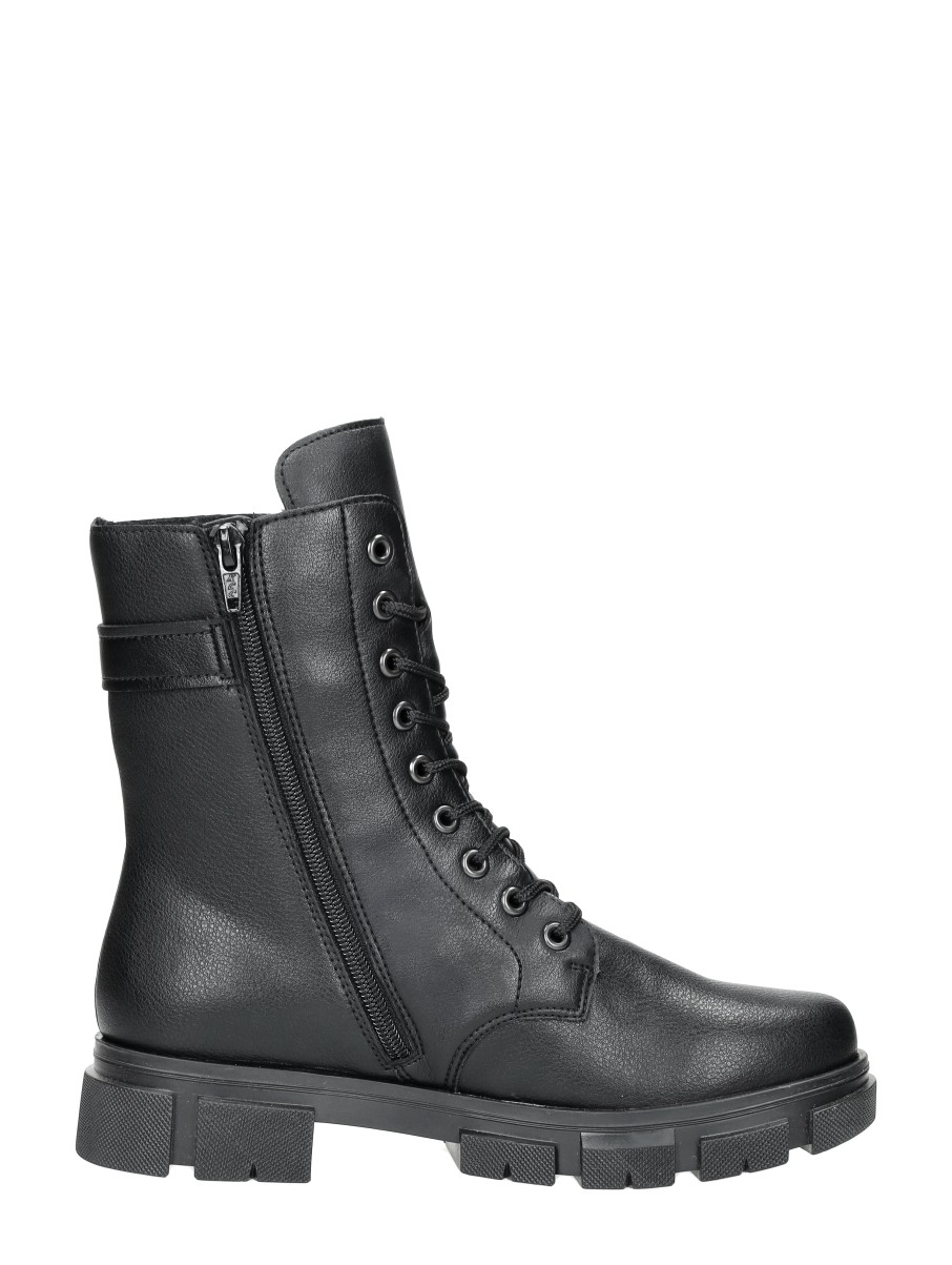 Rieker - Veterschoenen Hoog – zwart – foto 4 van 4