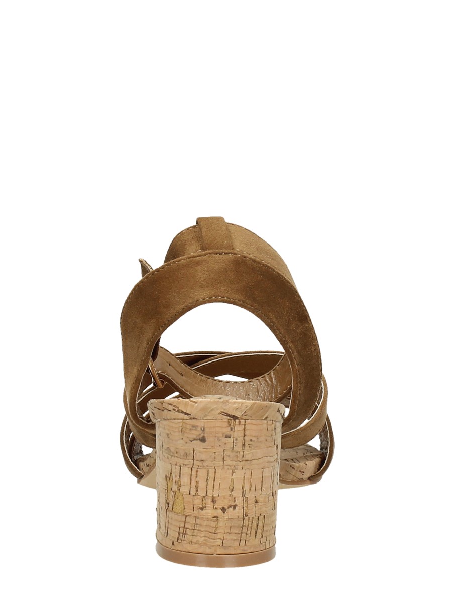 Sub55 - Sandalen Hak – cognac – foto 3 van 4
