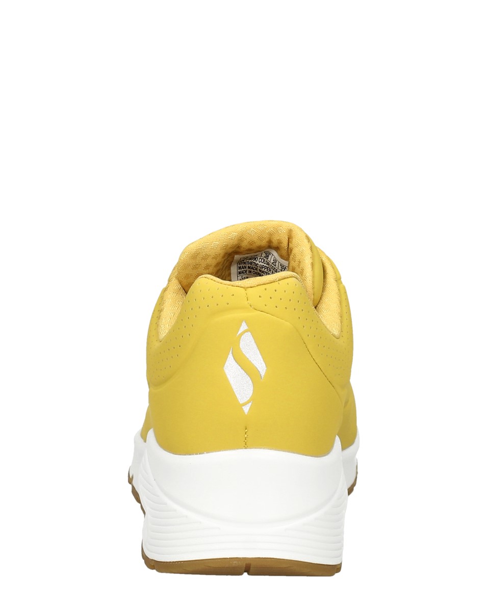 Skechers Uno damessneaker geel