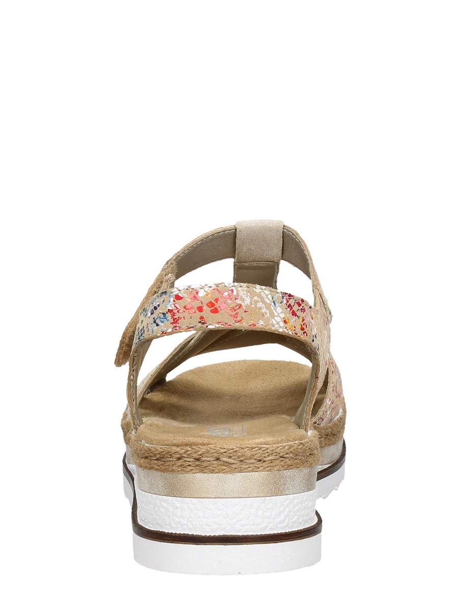 Rieker - Sandalen Plat – beige – foto 3 van 4