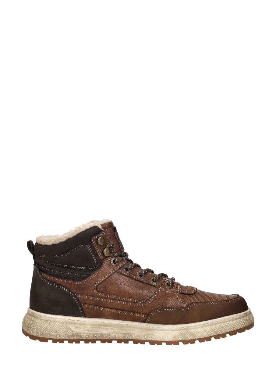 Mustang - Veterschoenen Hoog – cognac – foto 4 van 4