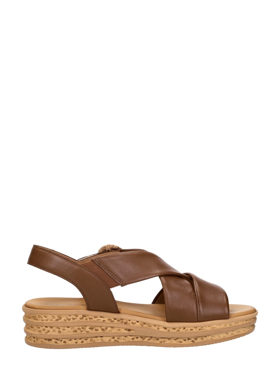 Gabor - Sandalen Plat – cognac – foto 4 van 4