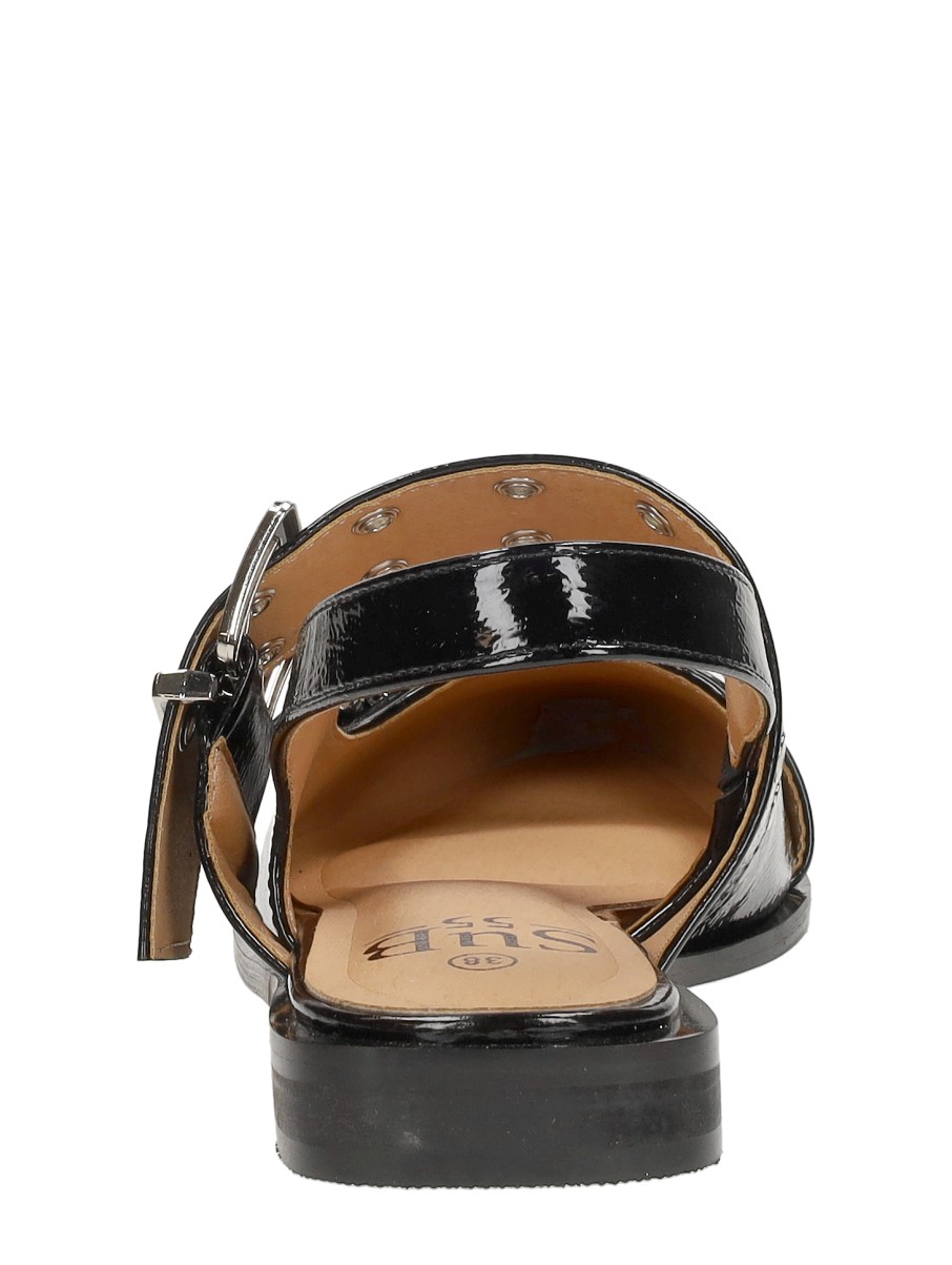 Sub55 - Slingbacks Zwartlak – zwart lak – foto 3 van 4