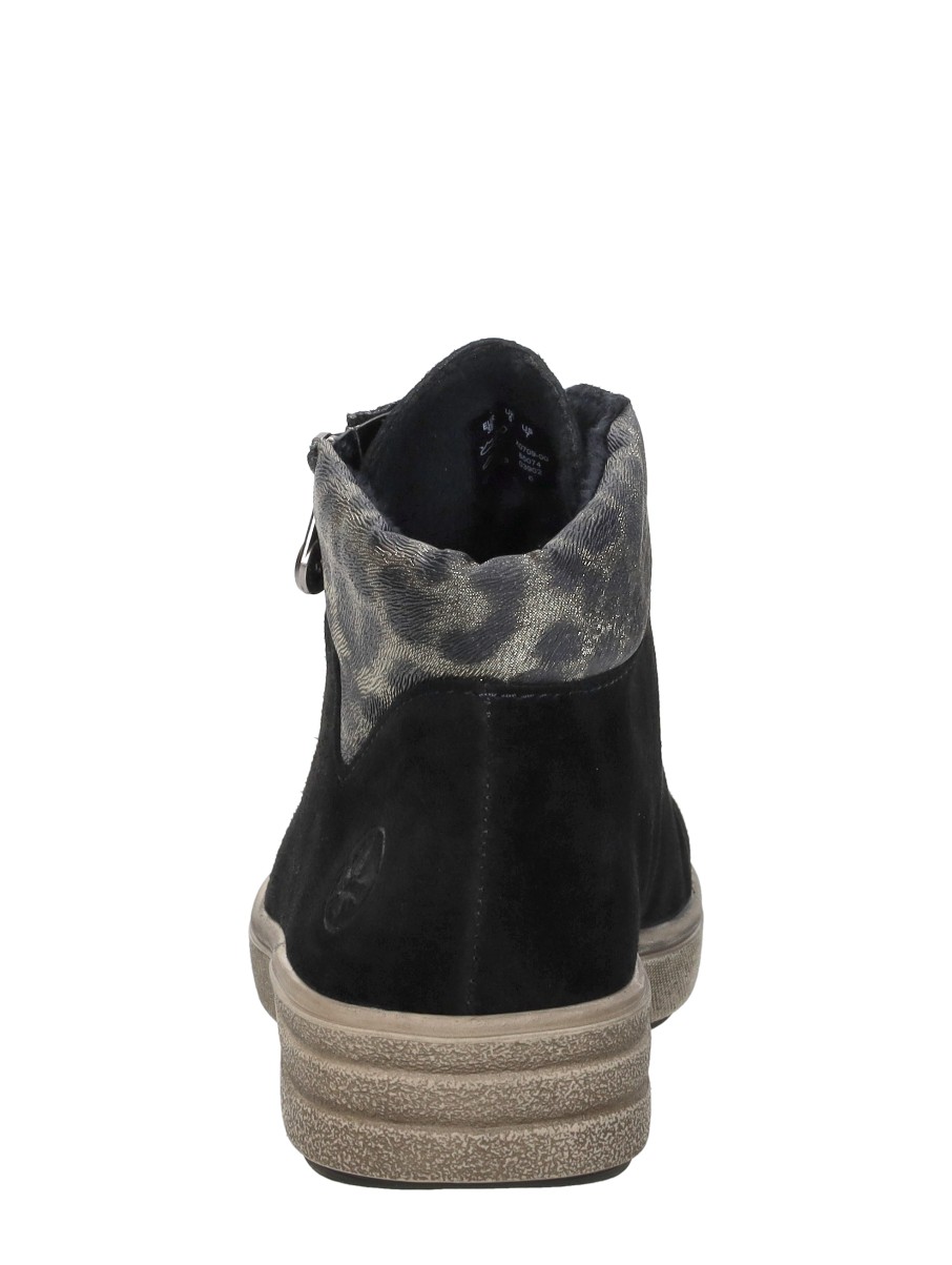 Rieker - Veterschoenen Hoog – zwart – foto 3 van 4