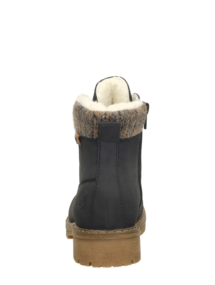 Rieker - Veterschoenen Hoog – blauw – foto 3 van 4