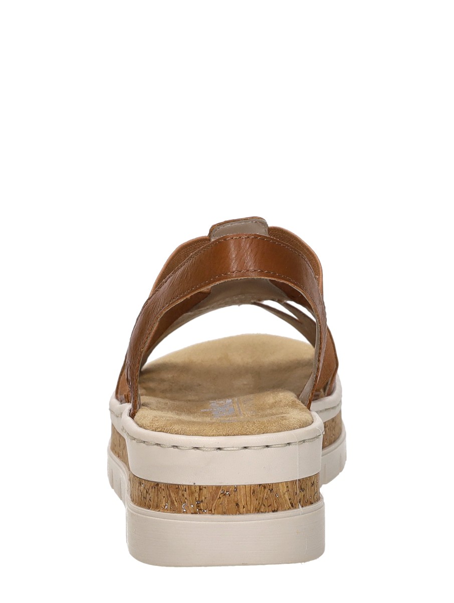 Rieker - Sandalen Plat – cognac – foto 3 van 4