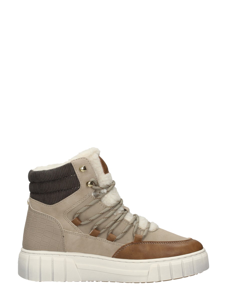 Mustang - Veterschoenen Hoog – taupe – foto 4 van 4