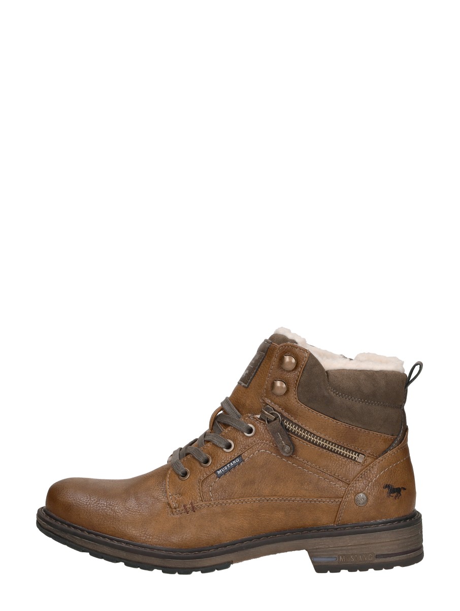 Mustang Heren Veterschoenen – Cognac