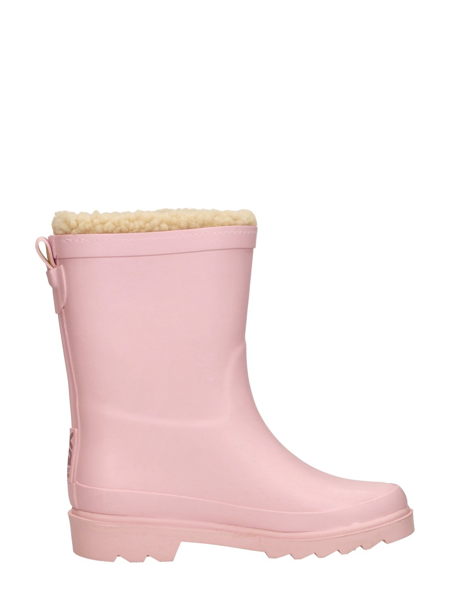 Xq Footwear - Kids Rubber Rain Boots Fur – roze – foto 4 van 4