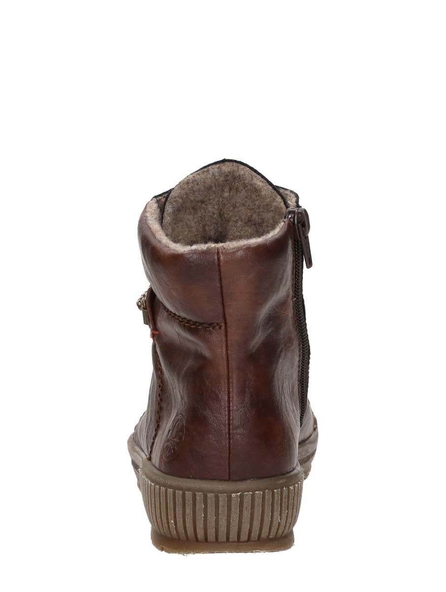 Rieker - Veterschoenen Hoog – cognac – foto 3 van 4