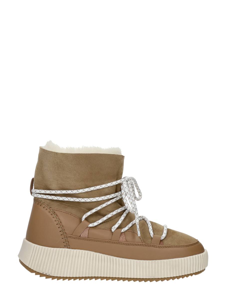 Palpa - Enkellaarsjes Plat – beige – foto 4 van 4