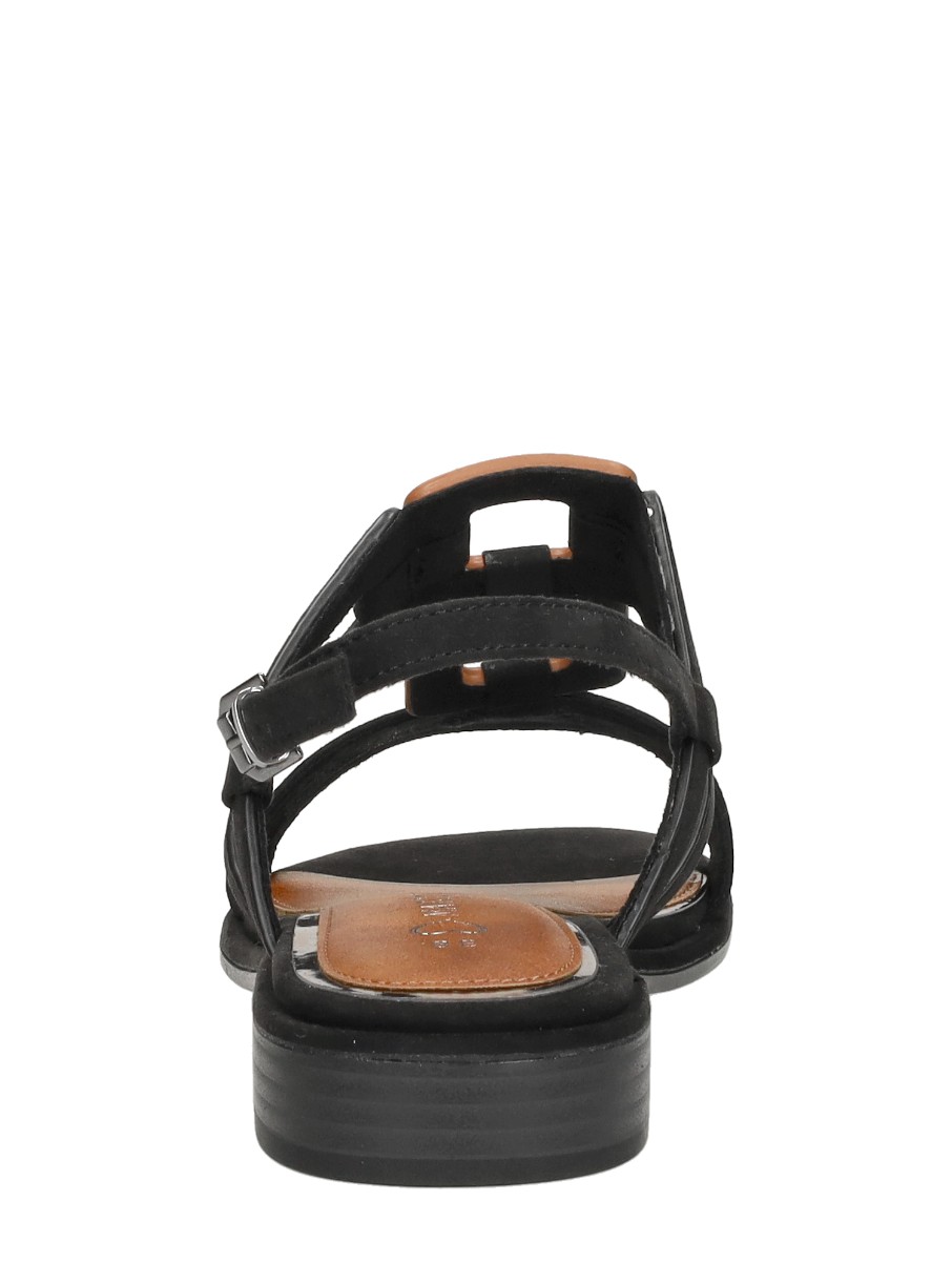 Marco tozzi - Sandalen Plat – zwart – foto 3 van 4