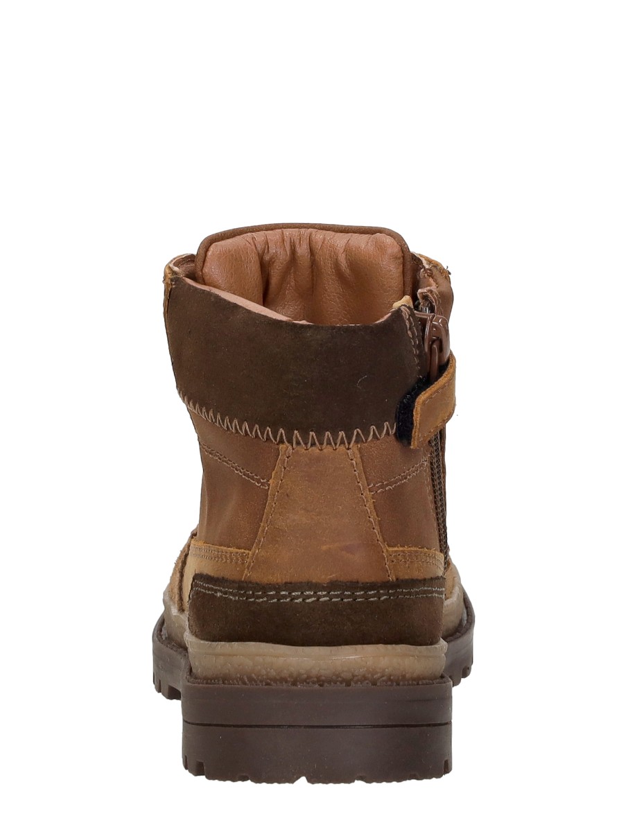 Keq - Veterschoenen Hoog – cognac – foto 3 van 4