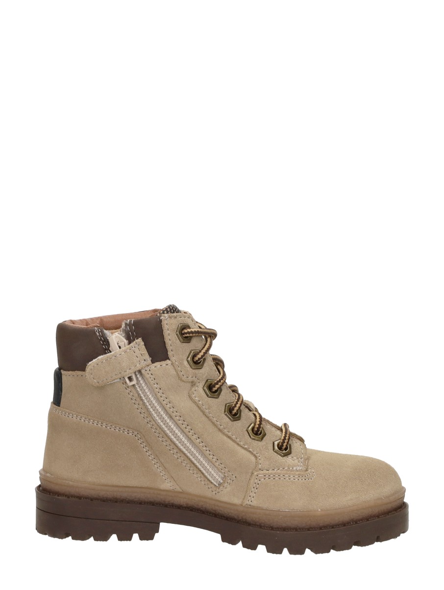 Keq - Veterschoenen Hoog – beige – foto 4 van 4