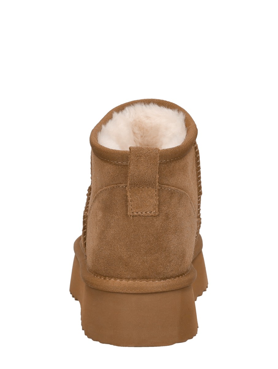 Shoecolate - Enkellaarsjes Plat – cognac – foto 3 van 4