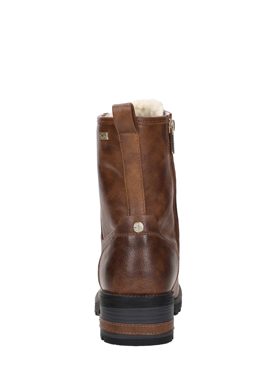 Mustang - Veterschoenen Hoog – cognac – foto 3 van 4