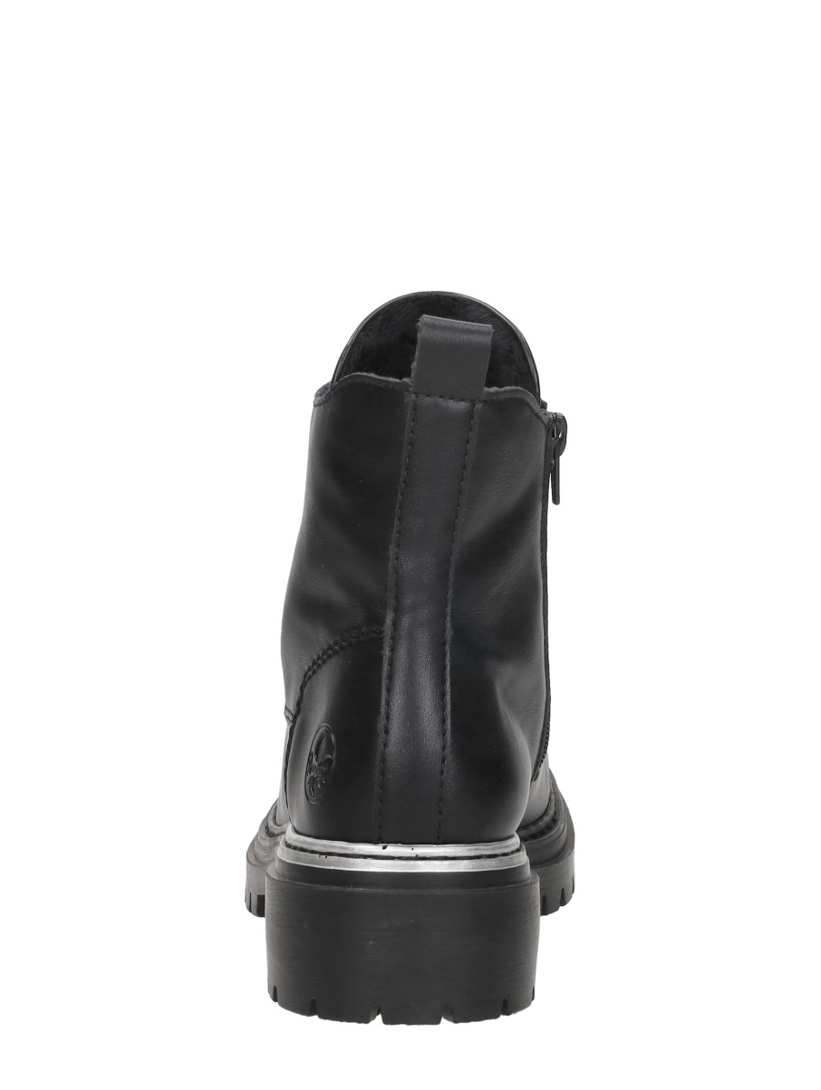 Rieker - Veterschoenen Hoog – zwart – foto 3 van 4