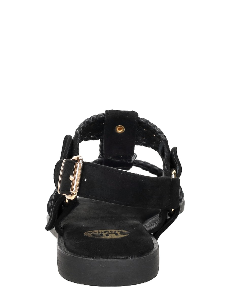 Sub55 - Sandalen Plat – zwart – foto 3 van 4