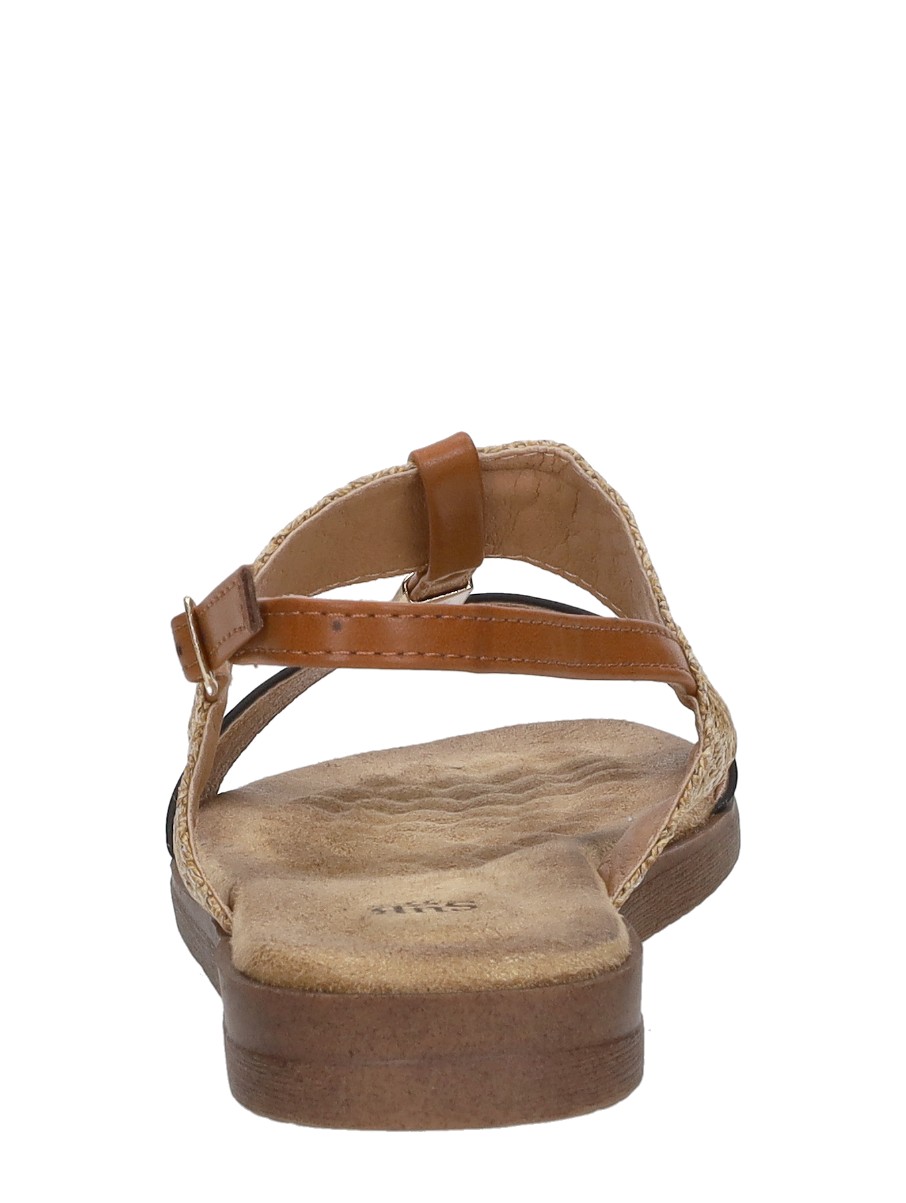 Sub55 - Sandalen Plat – zwart – foto 3 van 4