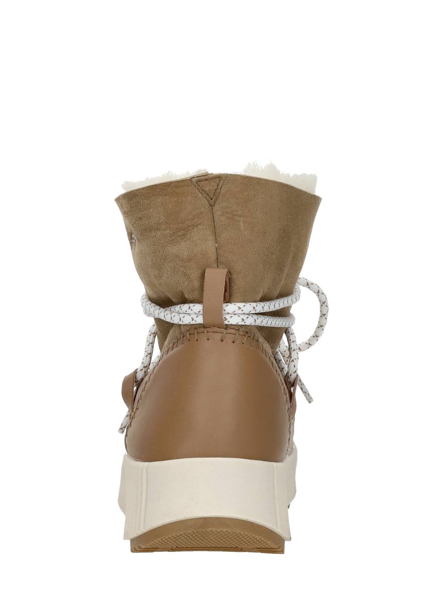 Palpa - Enkellaarsjes Plat – beige – foto 3 van 4