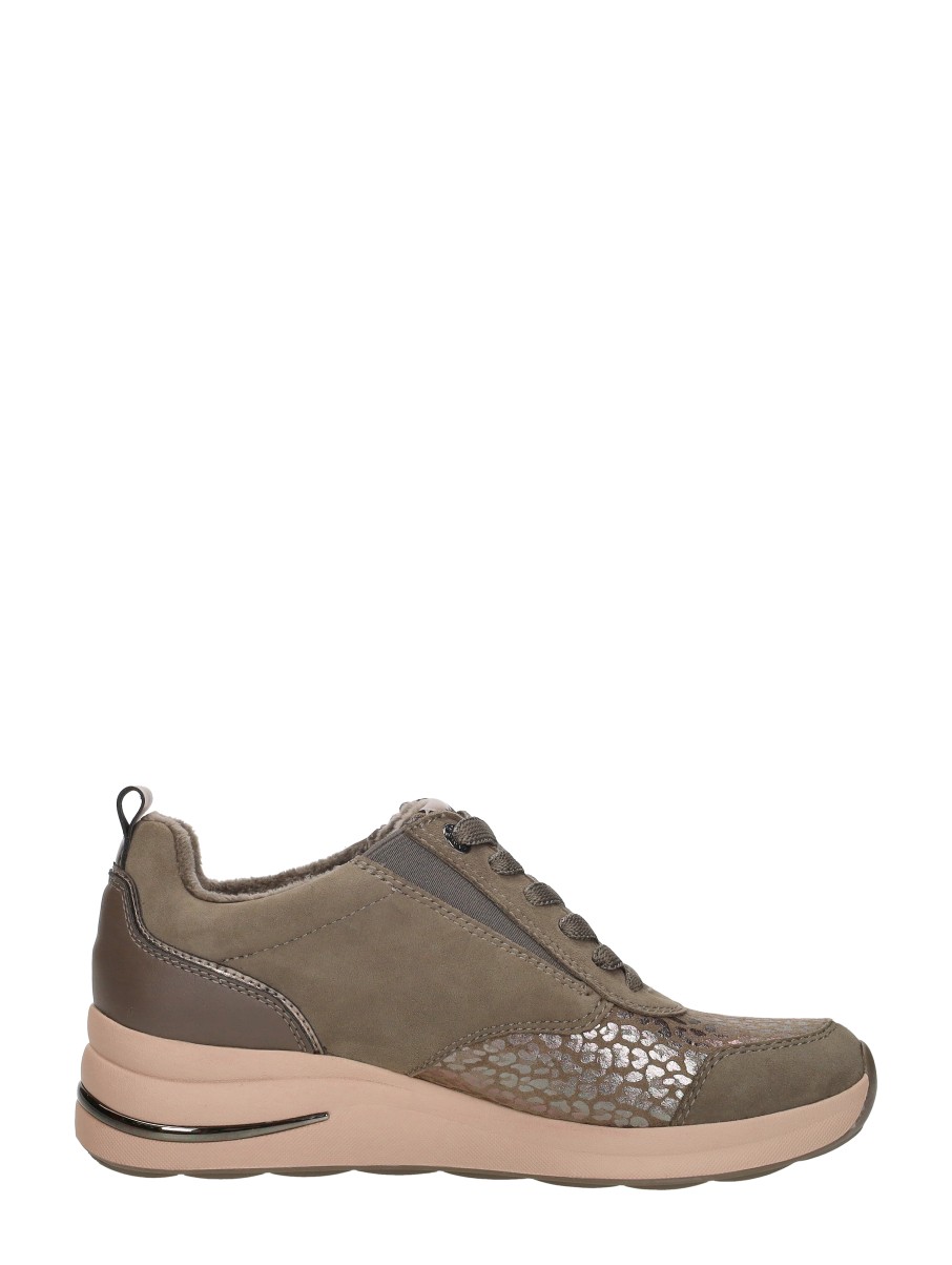 Tamaris Wide Fit - Veterschoenen Laag – taupe – foto 4 van 4