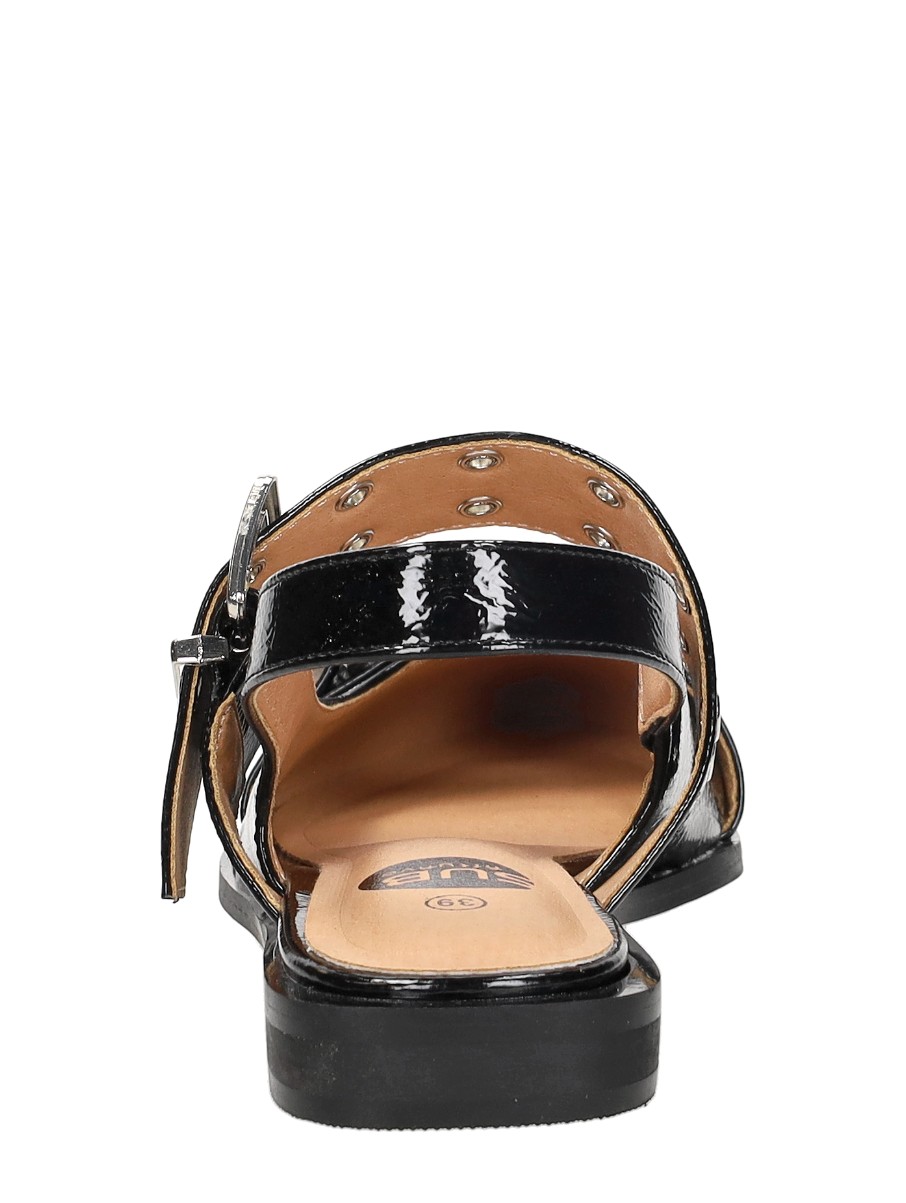 Sub55 - Slingbacks Zwartlak – zwart lak – foto 3 van 4
