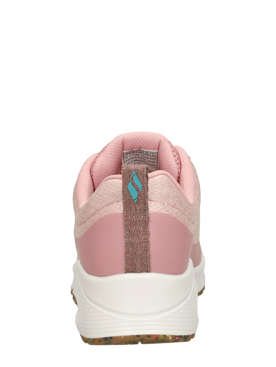 Skechers - Uno - Pla-knit – roze – foto 3 van 4