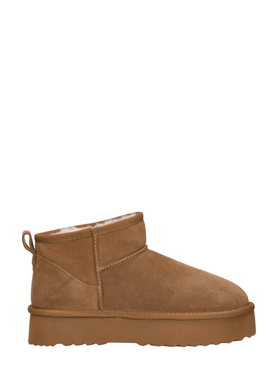 Shoecolate - Enkellaarsjes Plat – cognac – foto 4 van 4