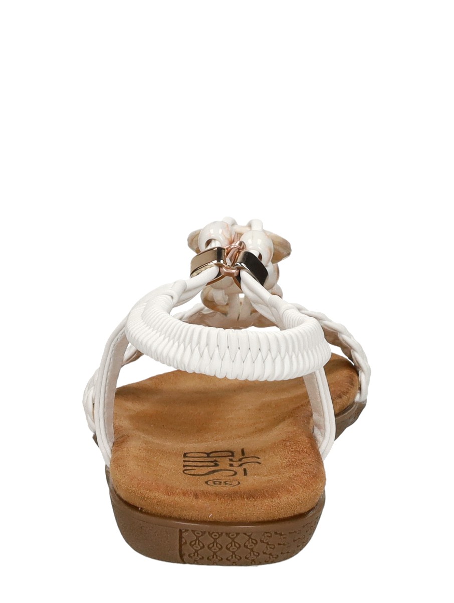 Sub55 - Sandalen Plat – wit – foto 3 van 4