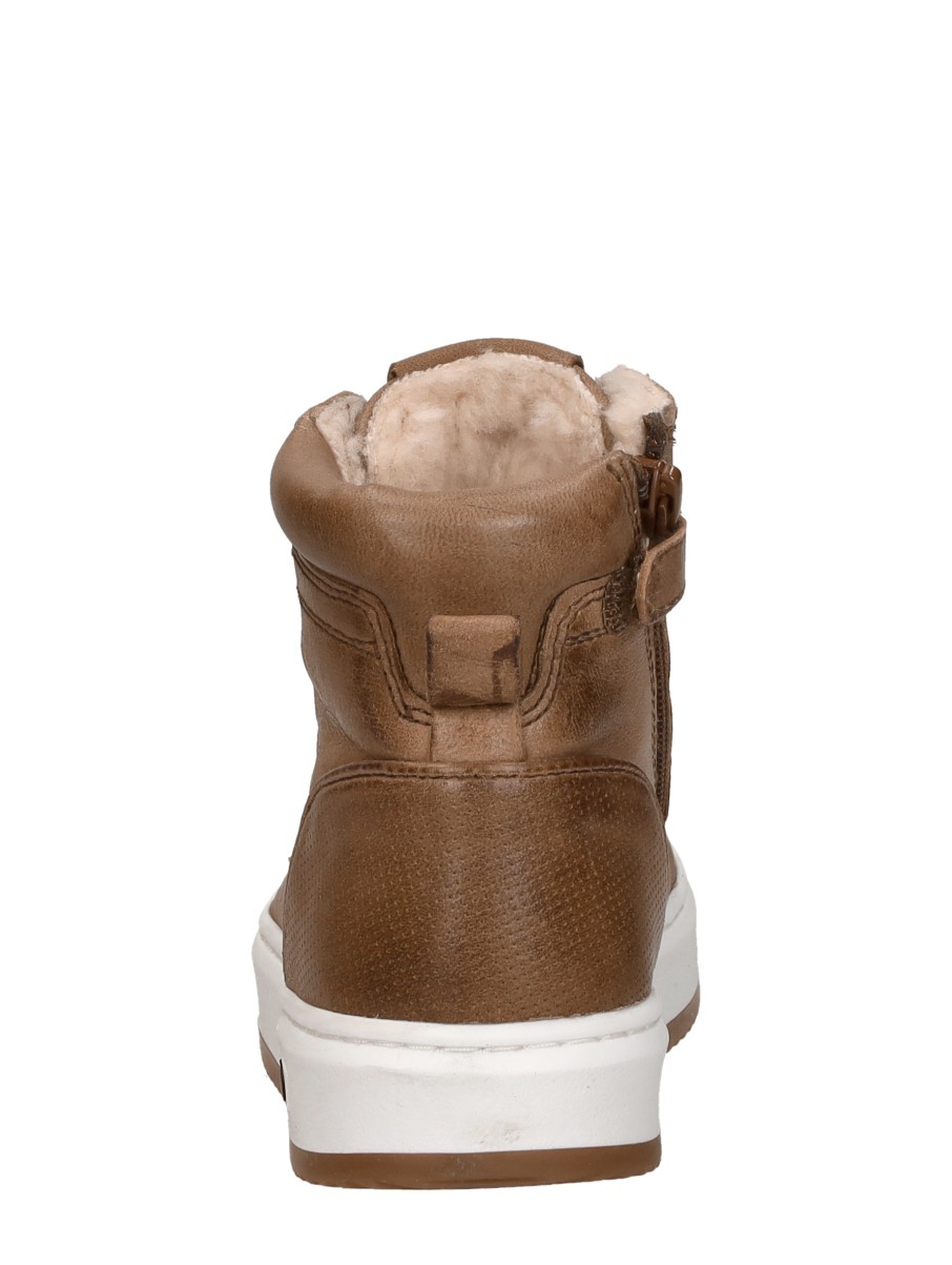Keq - Veterschoenen Hoog – cognac – foto 3 van 4