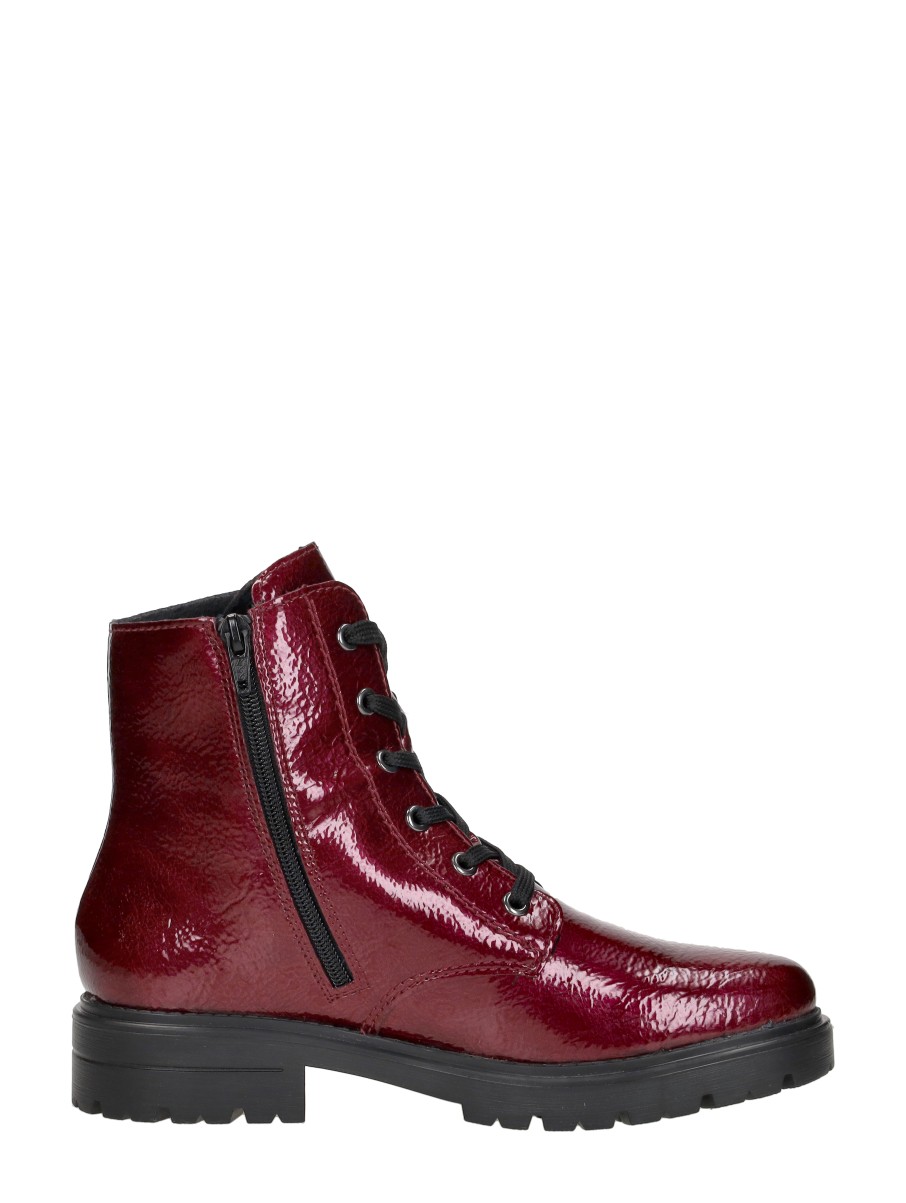 Rieker - Veterschoenen Hoog – rood – foto 4 van 4