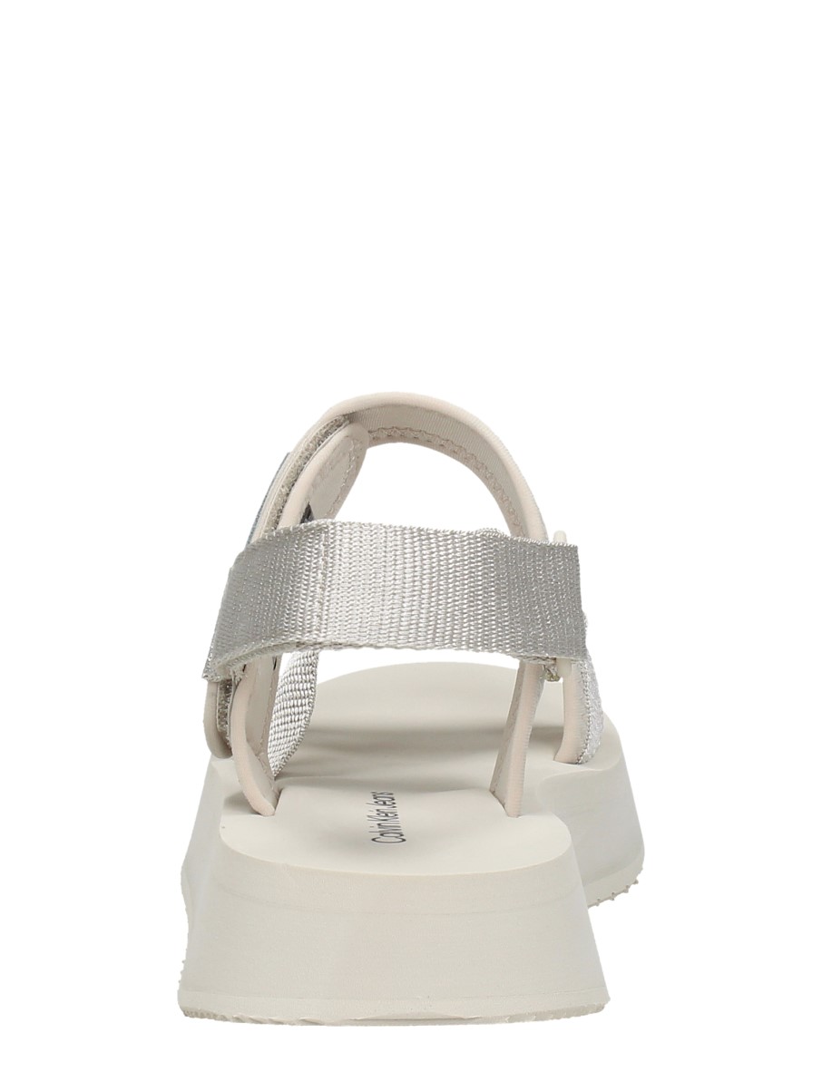 Calvin Klein - Prefresato Sandal Badge – beige – foto 3 van 4