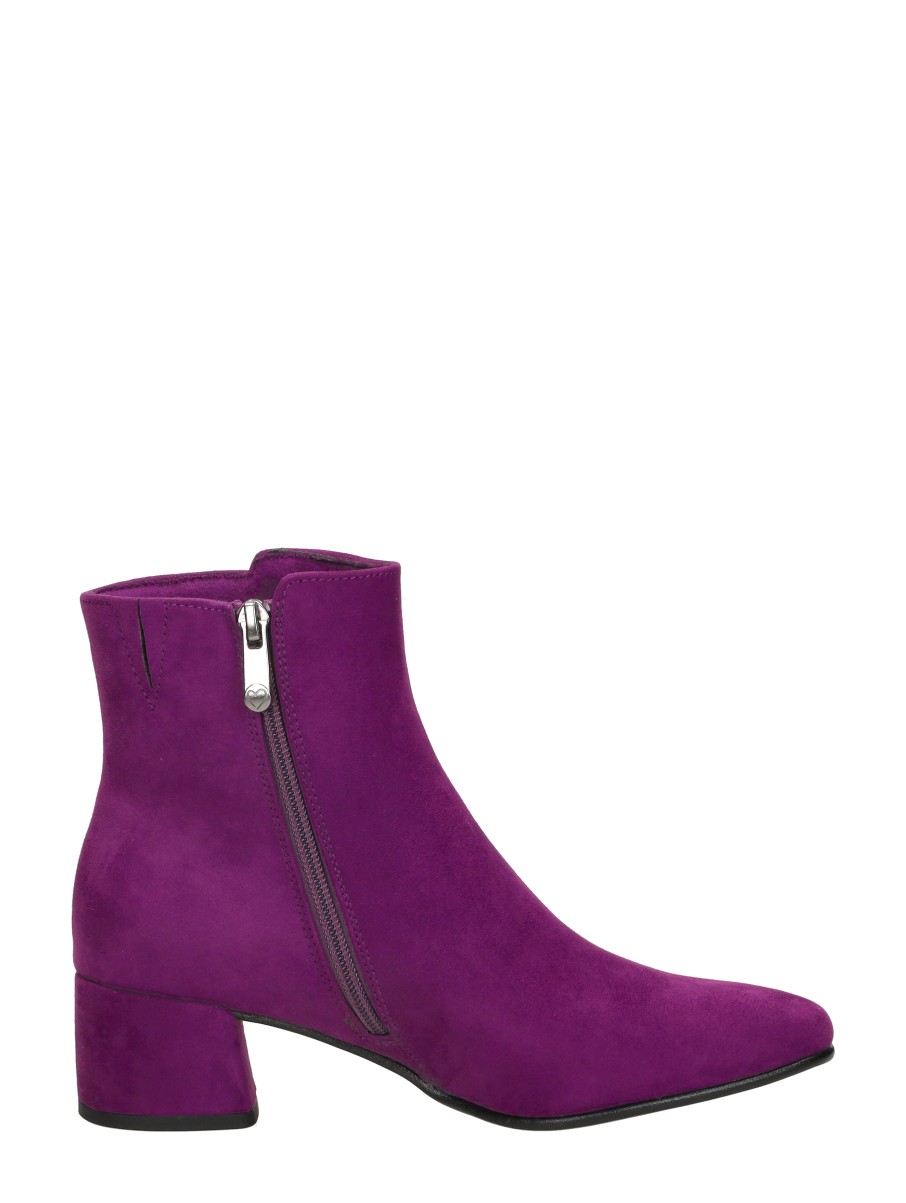 Marco tozzi - Enkellaarsjes Hak – fuchsia – foto 4 van 4