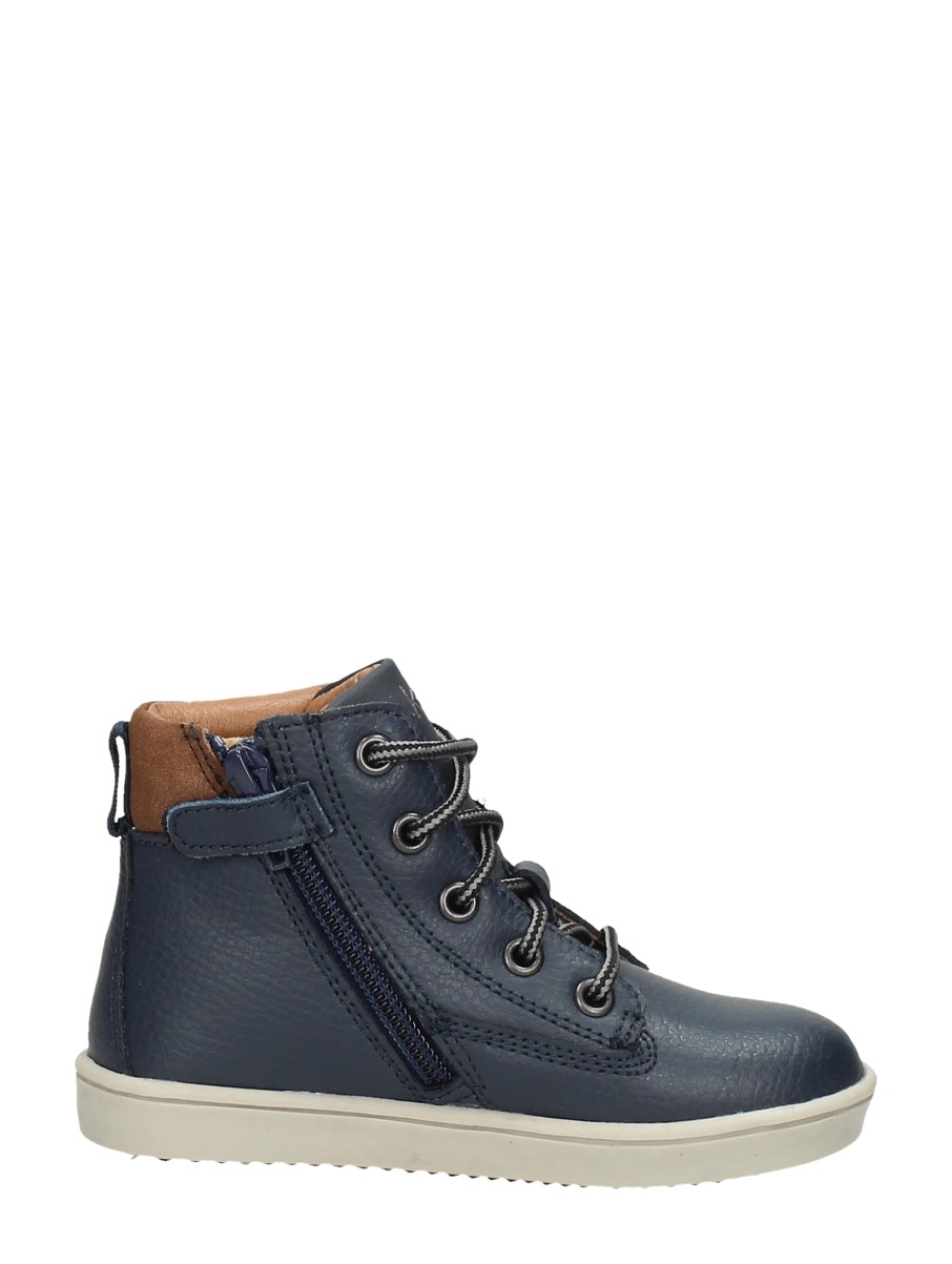 Keq - Veterschoenen Hoog – blauw – foto 4 van 4