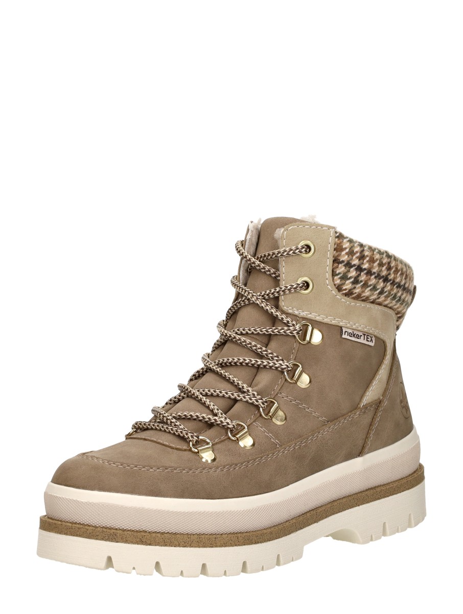 Rieker - Veterschoenen Hoog – taupe – foto 2 van 4