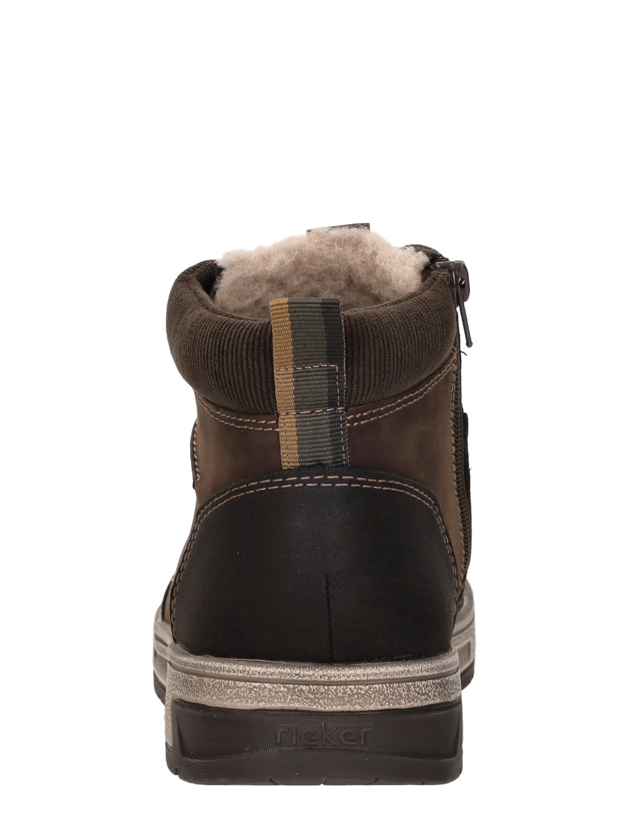 Rieker - Veterschoenen Hoog – donkerbruin – foto 3 van 4