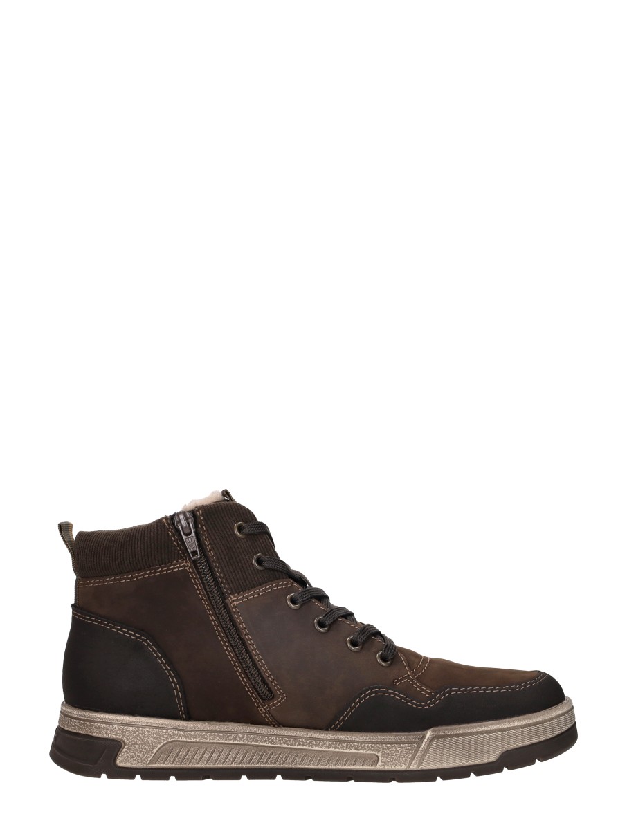 Rieker - Veterschoenen Hoog – donkerbruin – foto 4 van 4