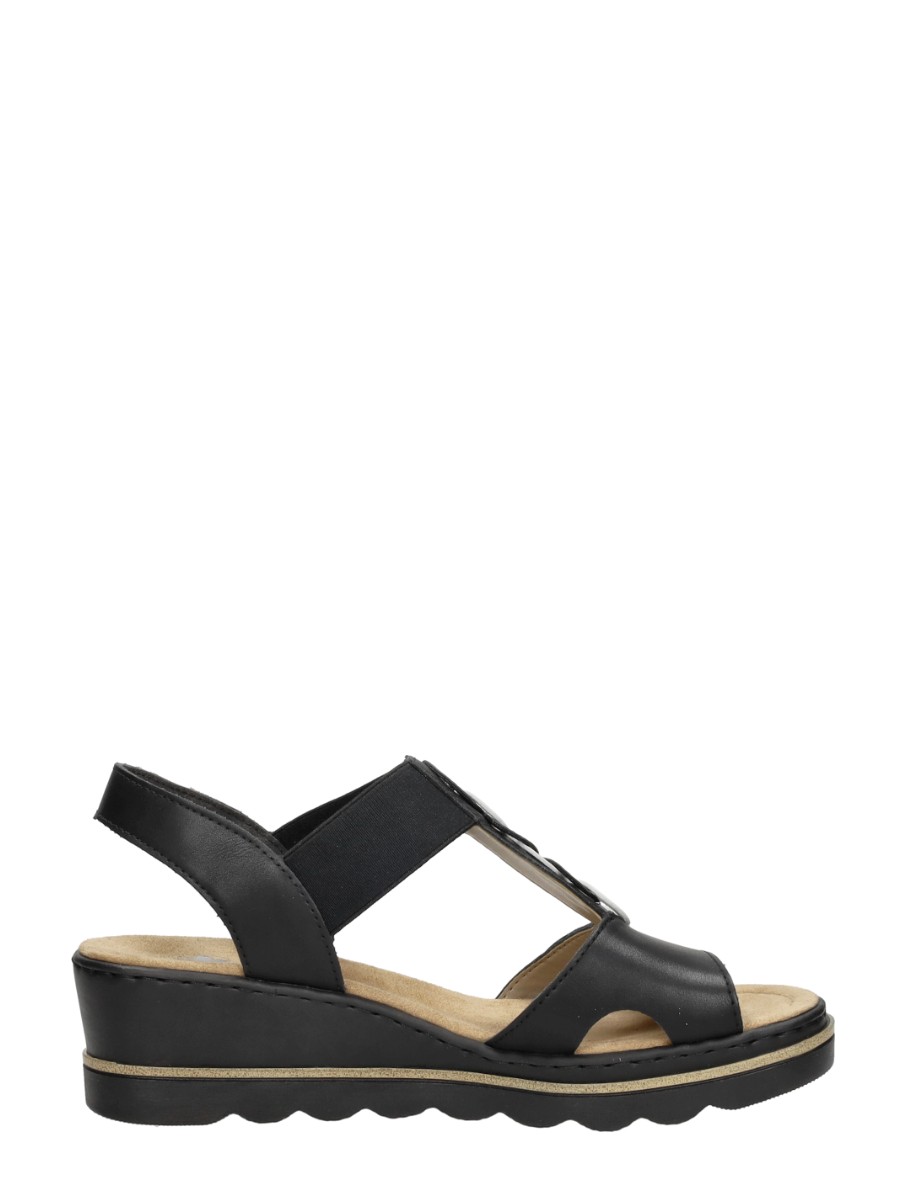 Rieker - Sandalen Hak – zwart – foto 4 van 4