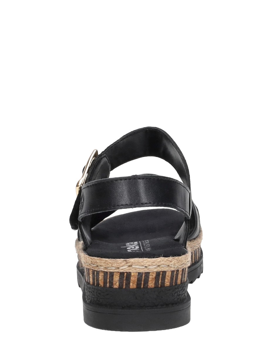 Rieker - Sandalen Plat – zwart – foto 3 van 4