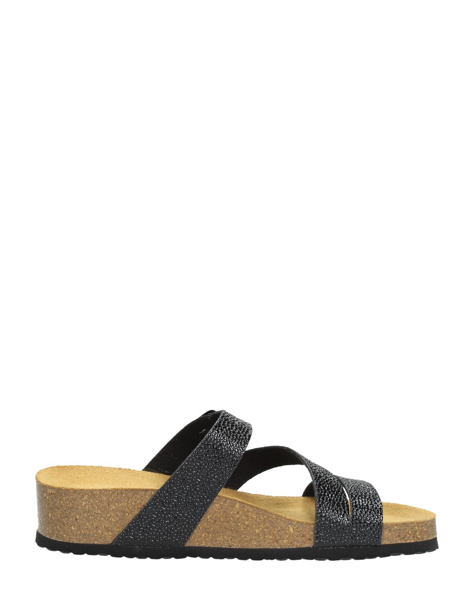 Choizz - Dames Slippers Zwartlak gevonden by ShwayBox