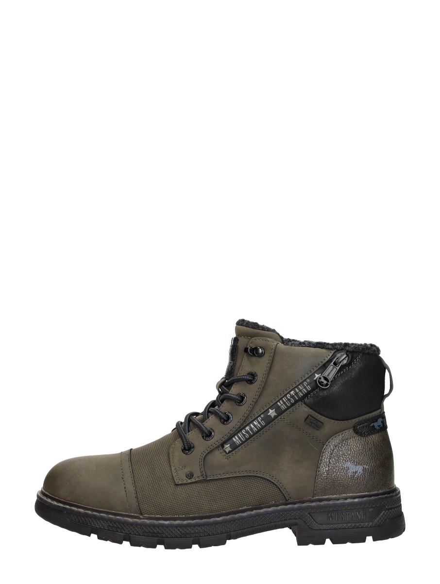 Mustang Veterschoenen Hoog Veterschoenen Hoog - khaki - Maat 47