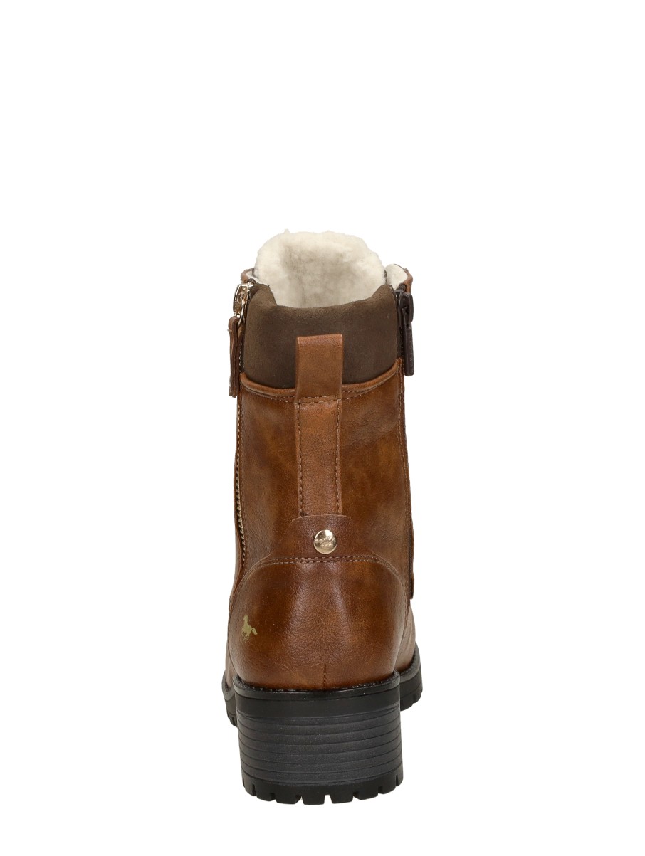 Mustang - Veterschoenen Hoog – cognac – foto 3 van 4