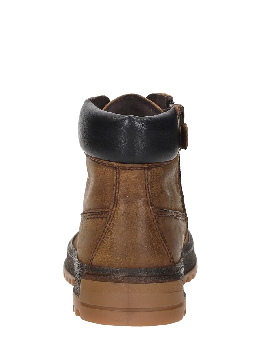 Keq - Veterschoenen Hoog – cognac – foto 3 van 4