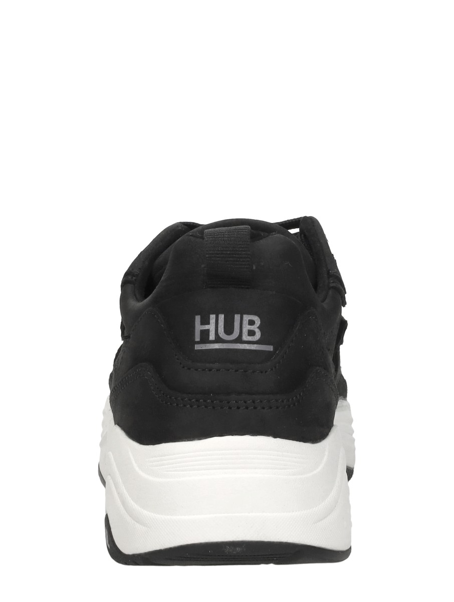 HUB Glide damessneaker zwart