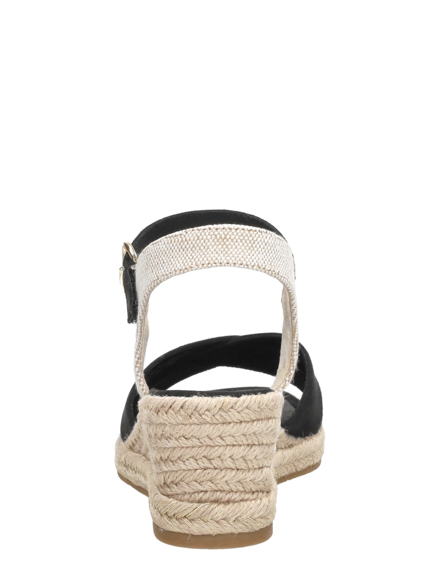 Tamaris - Sandalen Touwzool – zwart – foto 3 van 4