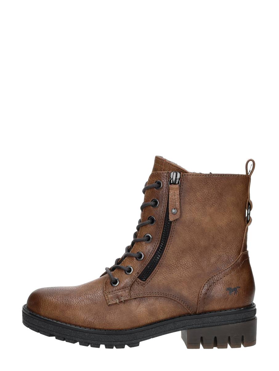 Mustang Veterschoenen Hoog – Cognac